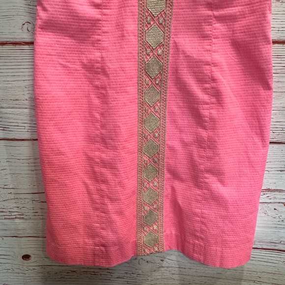 Lilly Pulitzer Ena Stretch Shift Dress in Capri Coral Sz 10 - Picture 7 of 14